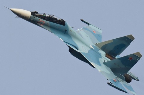 Xem 'Phi đội chim ưng' Su-30SM thao luyện trên không trung - ảnh 10