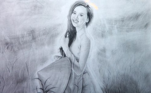 Họa sĩ 9X xinh hút hồn - ảnh 1