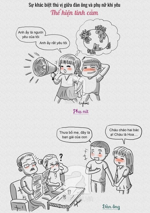 Sự đối lập thú vị giữa đàn ông và phụ nữ khi yêu - ảnh 2