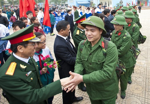 Tân binh Hà Nội ngày nhập ngũ - ảnh 4