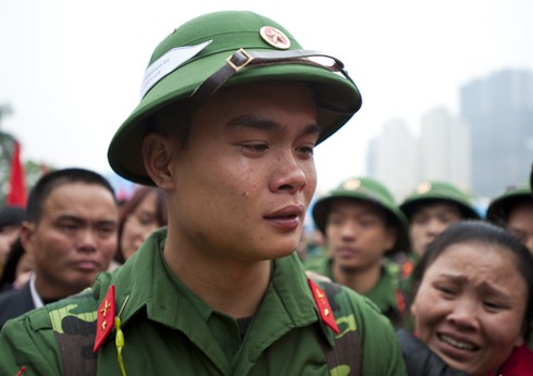 Tân binh Hà Nội ngày nhập ngũ - ảnh 9