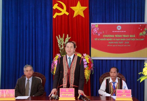 Xã biên giới vang tiếng cồng chiêng đón Chủ tịch nước - ảnh 3