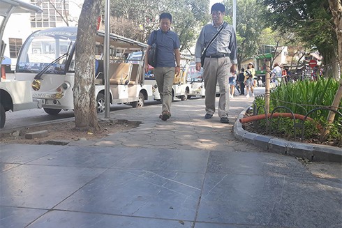 Lát đá vỉa hè ở Hà Nội - ảnh 3