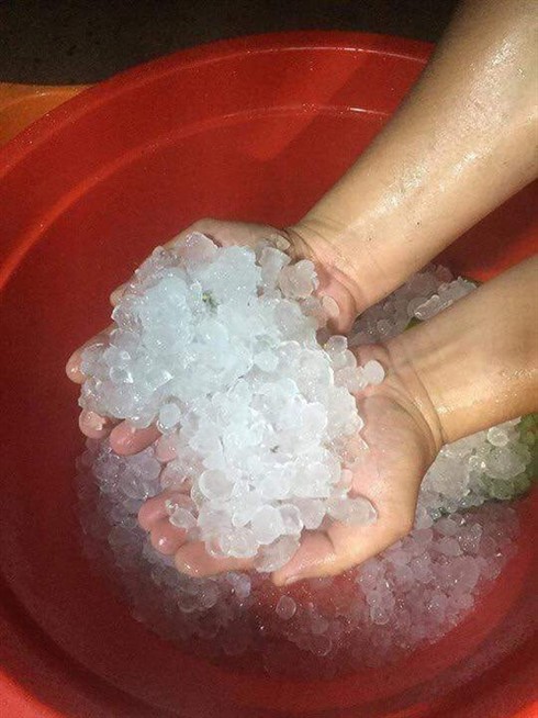 Mưa đá ở Bắc Kạn - ảnh 1