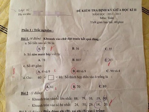 Ba đề Toán lớp 1 khiến người lớn cũng chào thua - ảnh 1