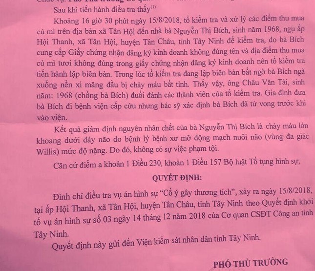 Người phụ nữ tử vong khi đang làm việc với đoàn liên ngành là do... bệnh lý ảnh 1