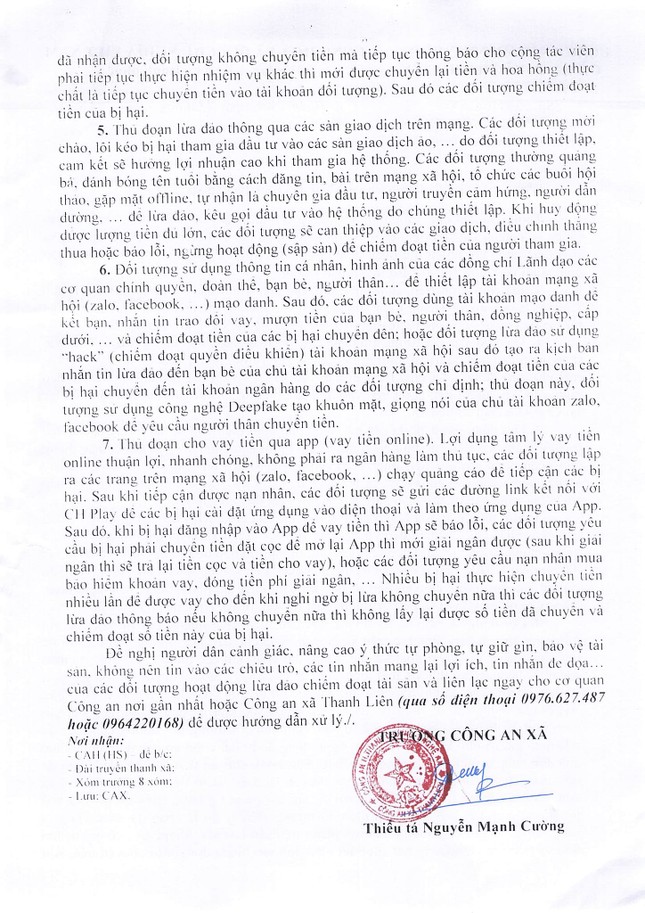 Người dân ở huyện nghèo liên tiếp bị lừa tiền tỷ với chiêu giả danh công an ảnh 4