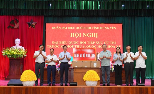 Nhiều câu hỏi của cử tri huyện Văn Lâm, tỉnh Hưng Yên được Đại tướng Tô Lâm giải đáp cụ thể ảnh 5