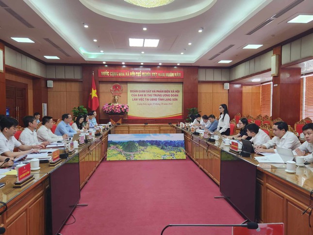 Ban Bí thư Trung ương Đoàn giám sát và phản biện xã hội năm 2023 tại Lạng Sơn ảnh 8