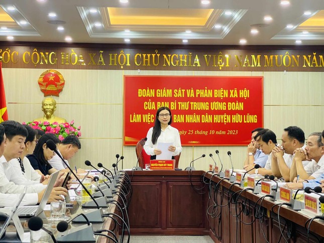 Ban Bí thư Trung ương Đoàn giám sát và phản biện xã hội năm 2023 tại Lạng Sơn ảnh 10