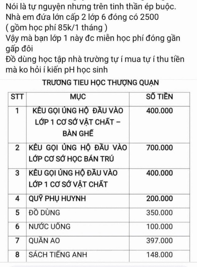 Bị tố lạm thu, trường nói mới đang lấy ý kiến phụ huynh ảnh 2