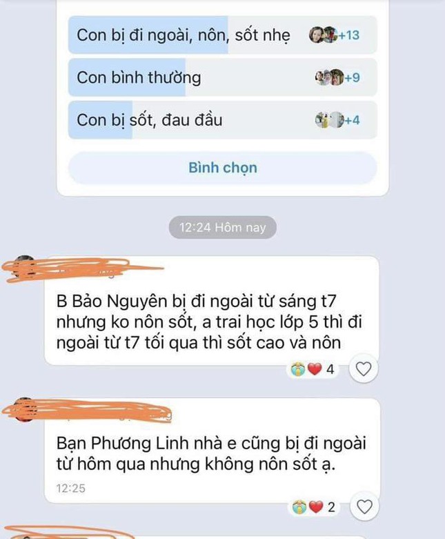 Hà Nội: Nhiều học sinh đau bụng, buồn nôn sau bữa ăn bán trú ảnh 2