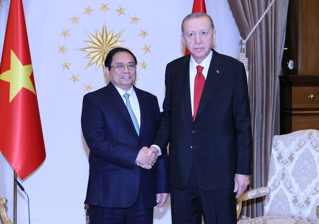 Thủ tướng Phạm Minh Chính hội kiến Tổng thống Thổ Nhĩ Kỳ Recep Tayyip Erdogan ảnh 1