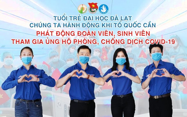 Sinh viên Đà Lạt với nhiều hoạt động phòng, chống dịch COVID-19 ảnh 1