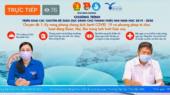 Hội Sinh viên tỉnh Bình Dương sinh hoạt chuyên đề trực tuyến ảnh 1