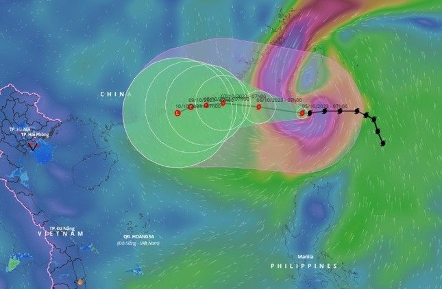 Bão KOINU vào Biển Đông hôm nay, mạnh cấp 14 ảnh 1