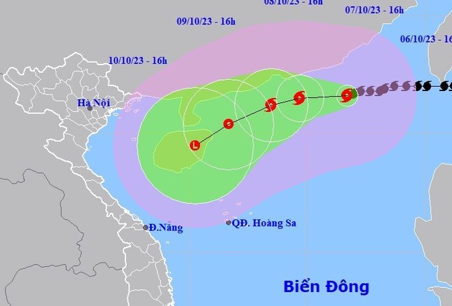 Bão số 4 diễn biến bất thường, có thể vào vịnh Bắc Bộ ảnh 1