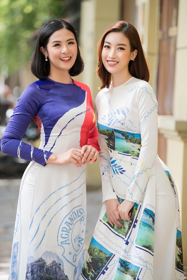 Dàn người đẹp mặc áo dài do Ngọc Hân thiết kế để ủng hộ giải “Tiền Phong Marathon“ ảnh 4
