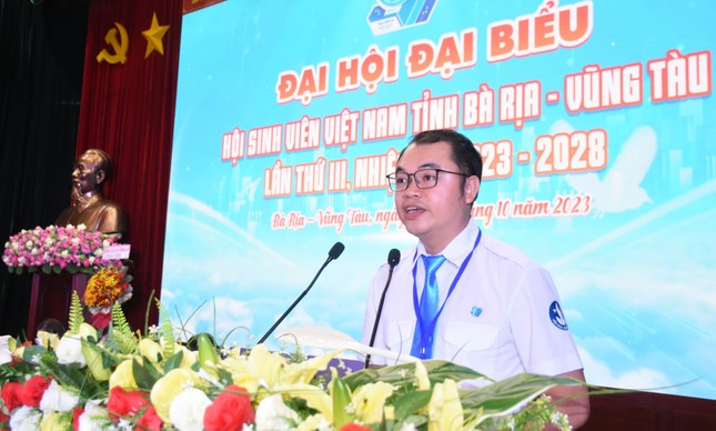 Anh Thôi Đại Việt tái đắc cử Chủ tịch Hội Sinh viên Việt Nam tỉnh Bà Rịa-Vũng Tàu ảnh 3