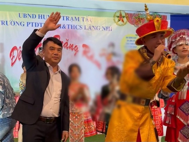 'Giang hồ mạng' mặc trang phục 'hoàng đế' biểu diễn trong trường học: Trách ai? ảnh 1