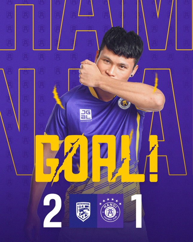 Mất 2 cầu thủ, Hà Nội FC nhận thất bại đáng tiếc 1-2 trước Wuhan Three Towns ảnh 2