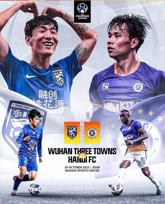 Mất 2 cầu thủ, Hà Nội FC nhận thất bại đáng tiếc 1-2 trước Wuhan Three Towns ảnh 13