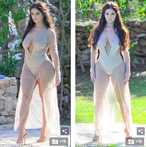 Demi Rose 'burns the eyes' of fans again with a see-through dress showing off her blooming curves photo 9