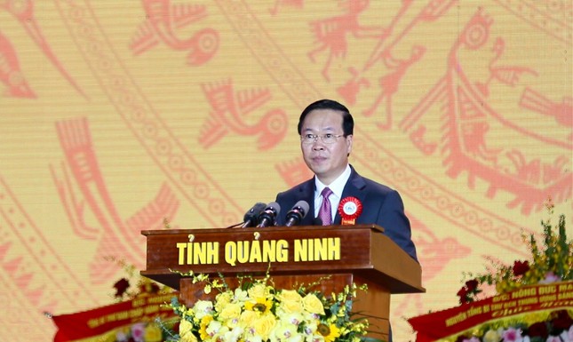 Chủ tịch nước Võ Văn Thưởng dự Lễ kỷ niệm 60 năm ngày thành lập tỉnh Quảng Ninh ảnh 2