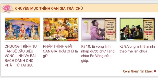 Hàng trăm bài viết 'gọi vong' và số tài khoản trên website chùa Ba Vàng biến mất ảnh 2