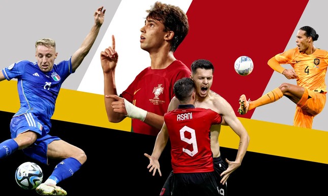 Kết thúc giai đoạn đấu bảng vòng loại EURO 2024: Ấn định 21/24 tấm vé ảnh 1