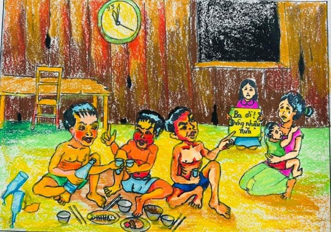 Học sinh Đắk Lắk vẽ tranh truyền tải thông điệp về bình đẳng giới ảnh 6