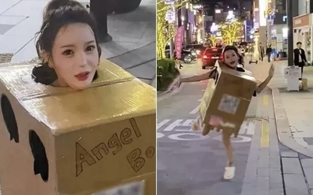 Cảnh sát điều tra, áp dụng lệnh phạt nữ người mẫu yêu cầu đàn ông sờ ngực ngoài phố ảnh 1