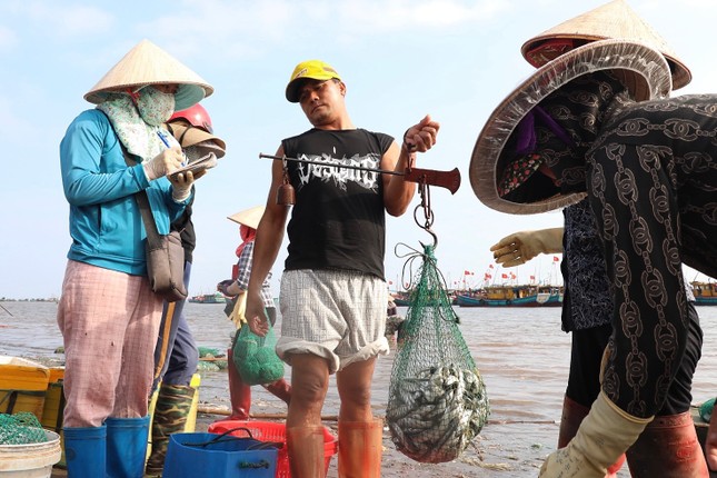 Tấp nập mua bán ở chợ cá Nam Định lúc sáng sớm ảnh 7