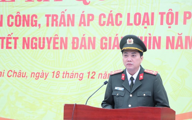 Công an Lai Châu ra quân đợt cao điểm tấn công trấn áp tội phạm ảnh 2
