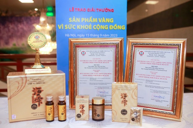 Fucoidan Umi No Shizuku nhận 'Huy chương Vàng vì sức khỏe cộng đồng' ảnh 3