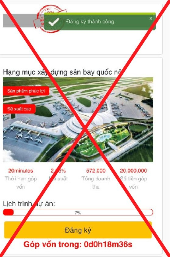 Vinaconex khuyến cáo quý khách hàng/đối tác về thông tin giả mạo ảnh 1