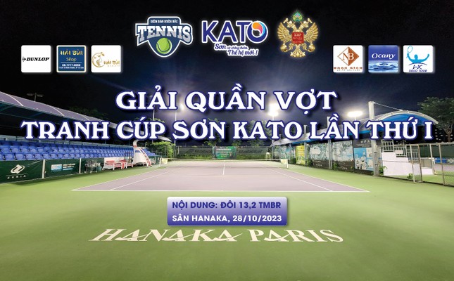 Giải Quần vợt tranh cup Sơn Kato lần thứ nhất năm 2023 ảnh 1