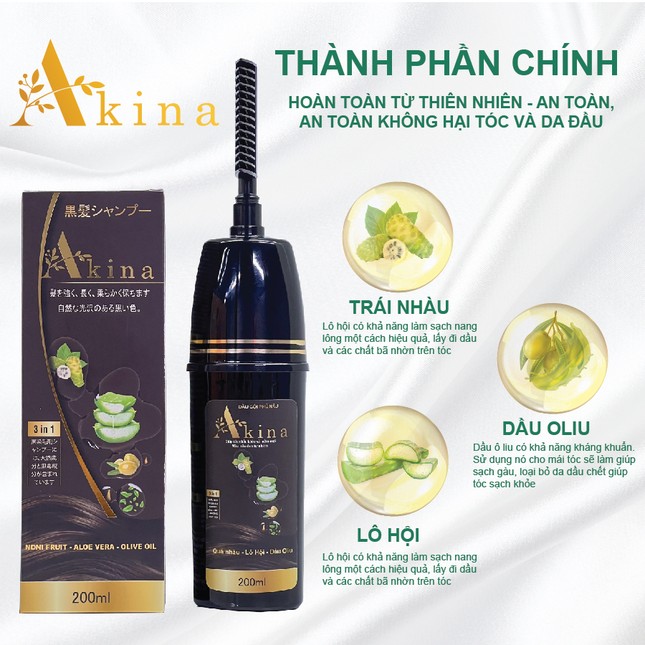 Lược phủ bạc Akina - Xóa tan nỗi lo về tóc bạc ảnh 2