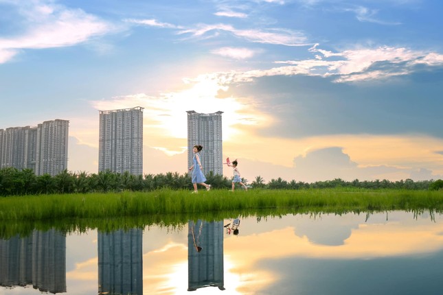Giáng sinh rực rỡ sắc màu tại “khu rừng pha lê” tuyết trắng Ecopark ảnh 9