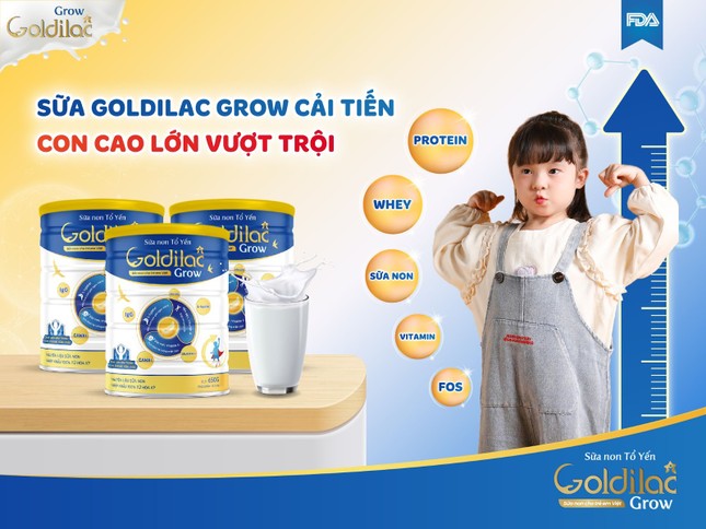 Goldilac Grow ra mắt sữa hỗ trợ tăng cân cải tiến ưu Việt cho bé ảnh 1