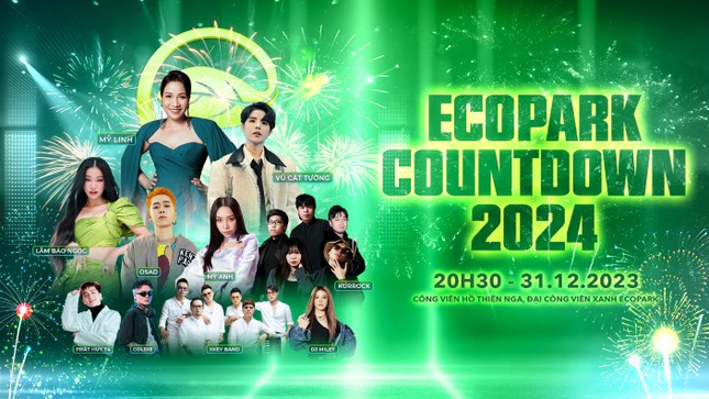 Cháy hết mình với đại tiệc âm thanh, ánh sáng và pháo hoa tại Ecopark Countdown 2024 ảnh 1
