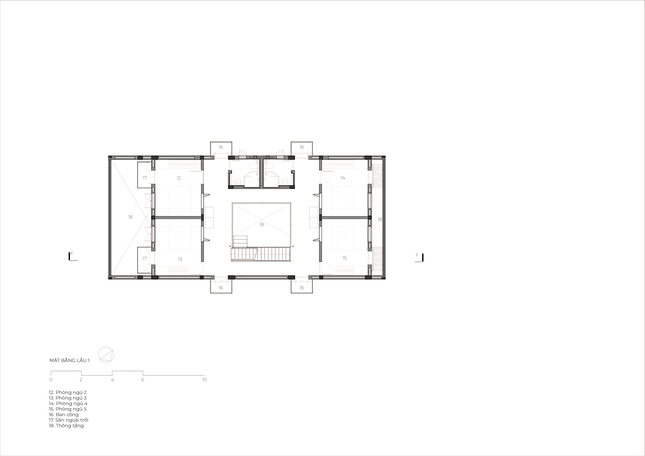 Độc đáo ngôi nhà sử dụng tường gạch rỗng để lấy ánh sáng và gió ảnh 19