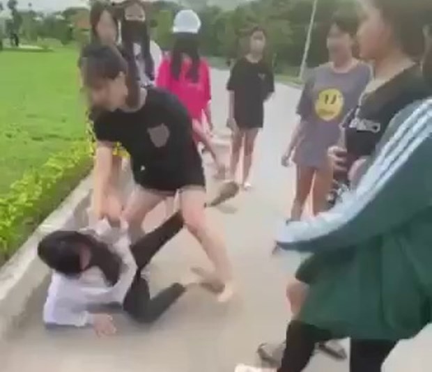 Nữ sinh ở Thanh Hóa bị đánh hội đồng ở công viên đông người ảnh 1
