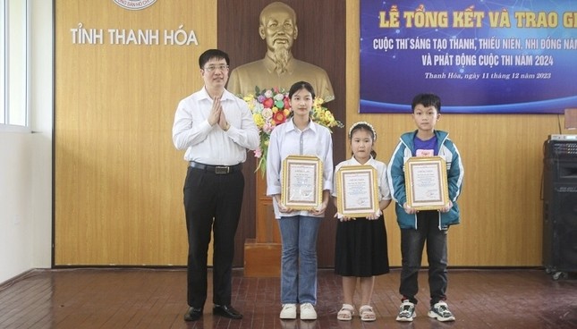 Thanh Hóa trao thưởng tài năng trẻ, triển vọng thi sáng tạo thanh thiếu niên, nhi đồng ảnh 3