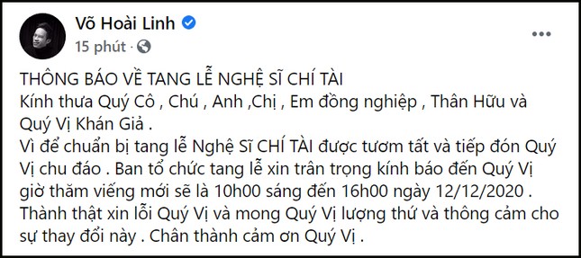 2 nghệ sĩ Hoài Linh và Việt Hương không thể theo tiễn cố nghệ sĩ Chí Tài về Mỹ ảnh 1