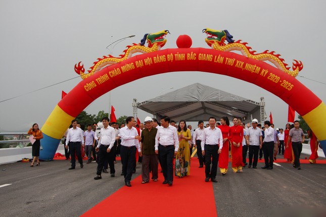 Hai công trình giao thông quan trọng chào mừng Đại hội Đảng bộ Bắc Giang ảnh 1