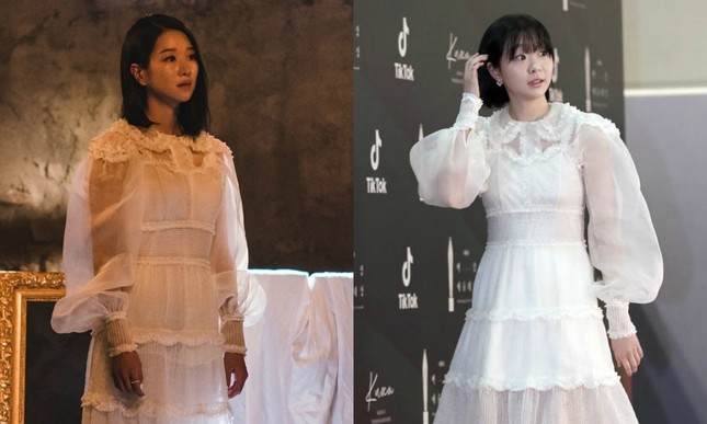 Hai “điên nữ” của điện ảnh Hàn Seo Ye Ji và Kim Da Mi “đụng hàng” chiếc váy siêu bánh bèo ảnh 5