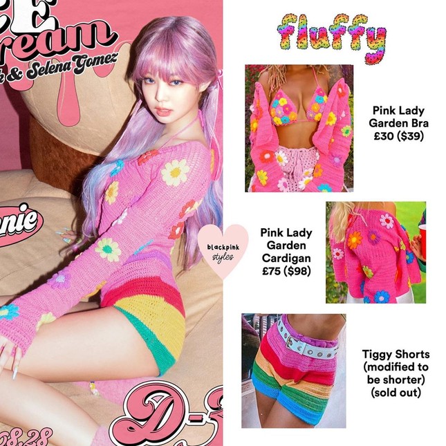Stylist của BLACKPINK “hô biến” áo thành chân váy trong trang phục của teaser “Ice Cream” ảnh 4