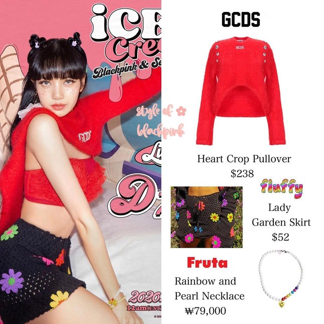 Loạt trang phục ấn tượng của Lisa (BLACKPINK) trong MV Ice Cream, có món giá trị gần 1 tỉ ảnh 1