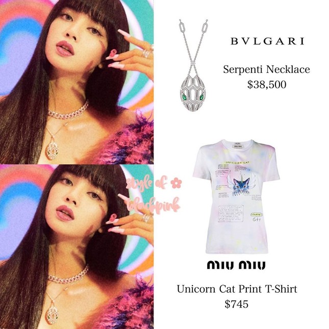 Loạt trang phục ấn tượng của Lisa (BLACKPINK) trong MV Ice Cream, có món giá trị gần 1 tỉ ảnh 2